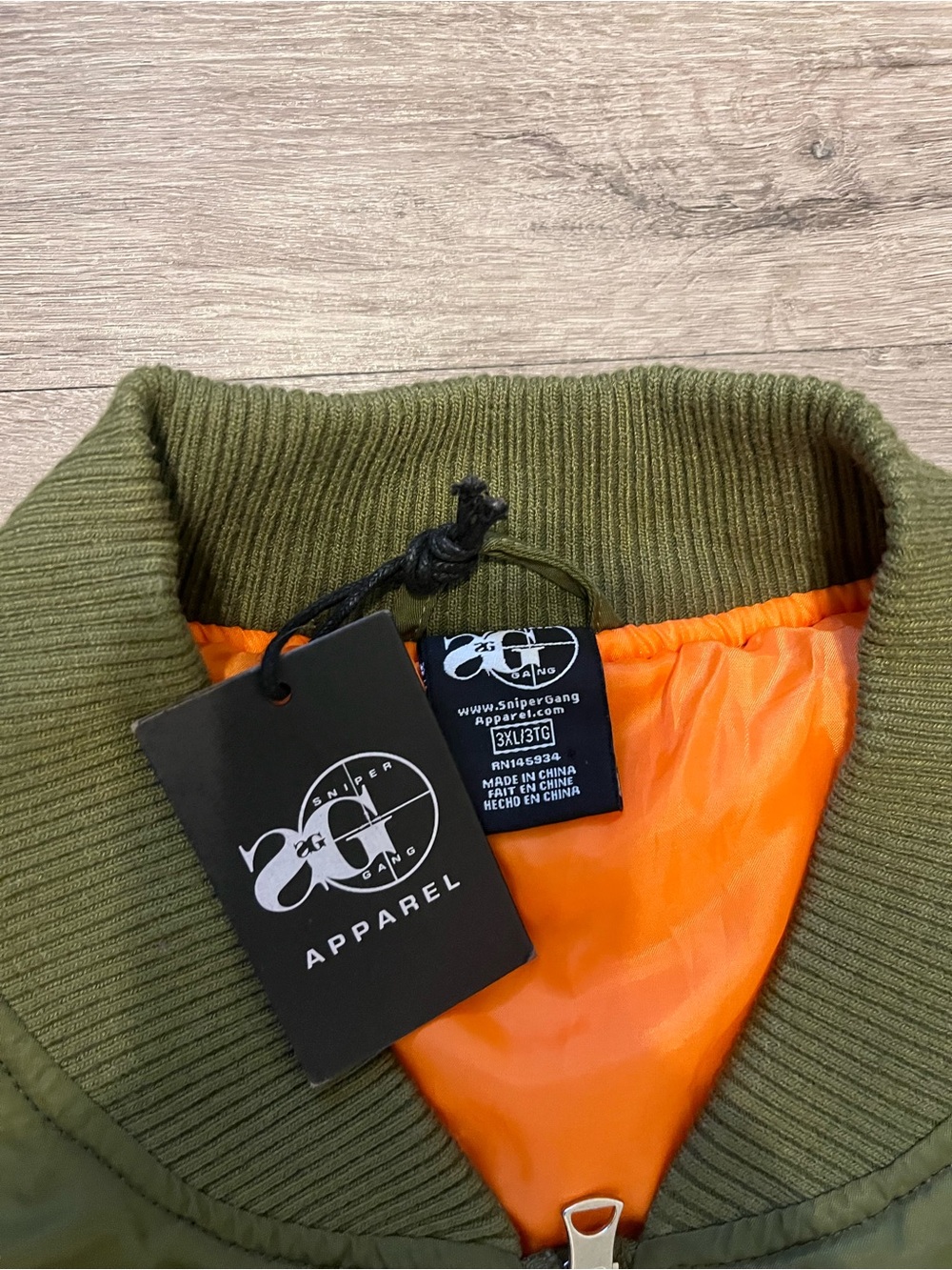 Kodak Black/Sniper Gang SKRT Varsity Bomber Jacket Sz 3XL  New With Defects - Picture 7 of 12